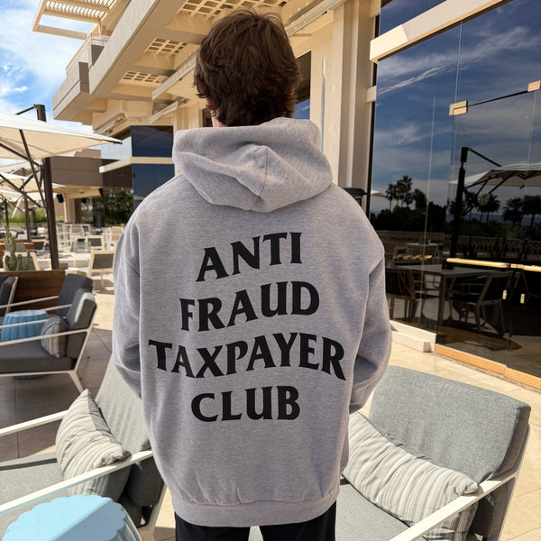 Anti Fraud Club Hoodie - Heather Grey