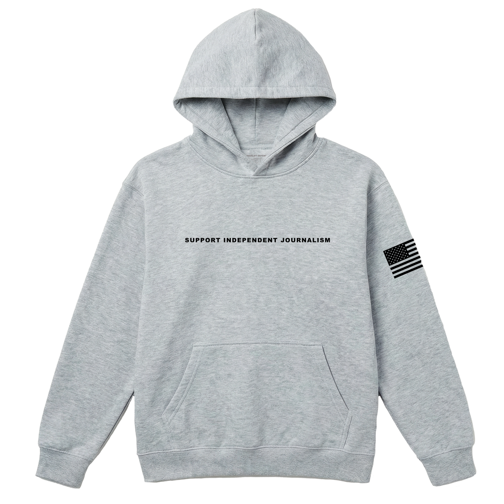 Support Independent Journalism Hoodie - Grey