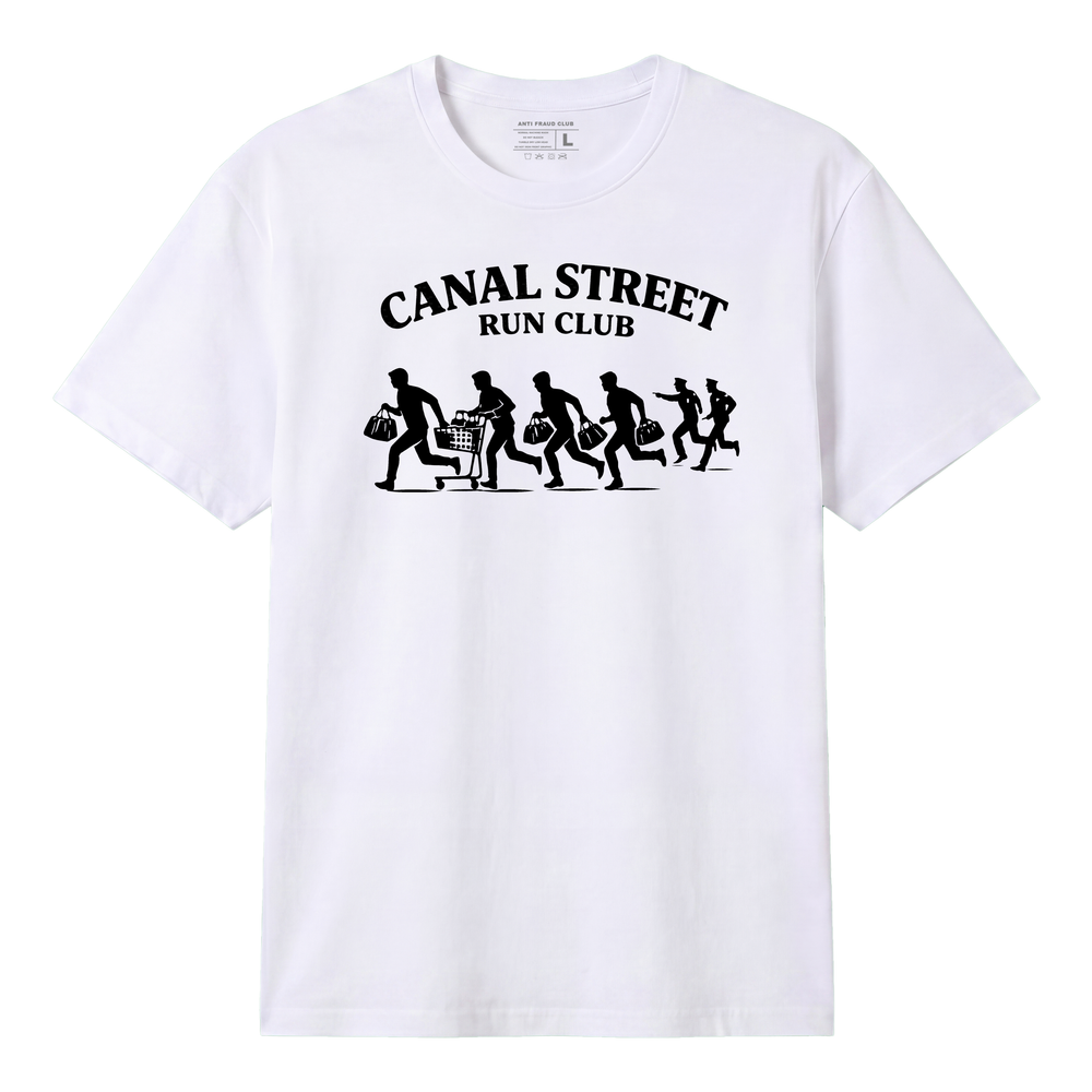 Canal Street Run Club Tee - White