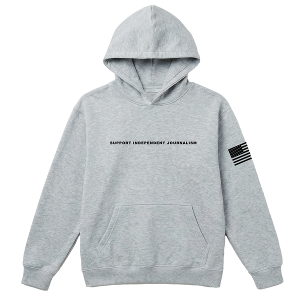 Support Independent Journalism Hoodie - Grey
